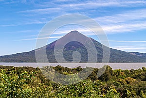 Momotombo volcano seen from Leon Viejo, Nicaragua photo
