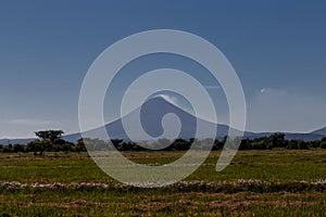 Momotombo volcano view from Nicaragua photo