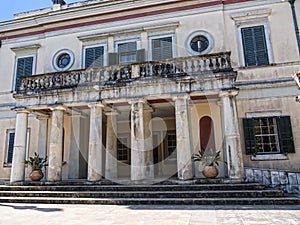 The Mon Repose Palace on the Greek Island of Corfu