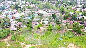 Mon Village  of life, houses and nature, Sangkhla Buri, Thailand