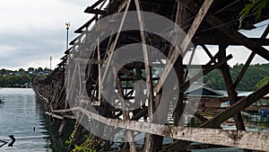 Mon wooden bridge, Sangkhlaburi, Kanchanaburi