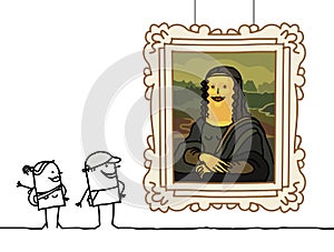 Mona Lisa cartoon