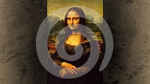 Mona Lisa smile and wink