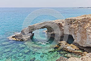 Monachus Arch. Cavo greco cape. Ayia napa, Cyprus.