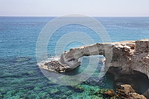 Monachus Monachus Arch. Cavo greco cape. Cyprus. Mediterranean s