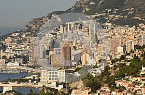 Monaco and Beausoleil, Cote d`Azur of French Riviera