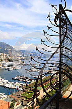 Monaco city from one metal Decoration