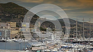 MONACO - The Condamine and Hercules Port;ULTRA HD 4K,real time