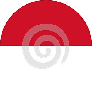 Monaco Flag Europe illustration vector eps