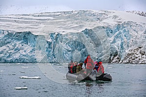 Monaco Glacier in Woodfjorden - Svalbard Islands
