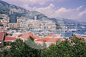 Monaco and marina.