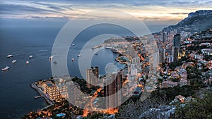 Monaco Monte Carlo sunset