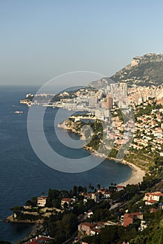 Monaco and Roquebrune-Cap-Martin, Cote d`Azur of French Riviera