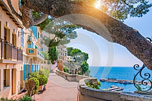 Monaco village in Monaco, Monte Carlo, France.