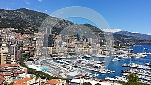 Monaco Yatch Club. Views at Monaco Palace