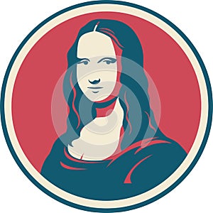 Mona Lisa portrait photo