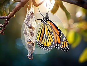 Monarch emerging