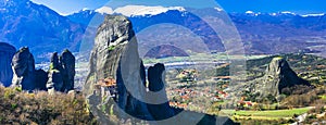 Monasteries of Meteora - famous religious landmark of central Greece