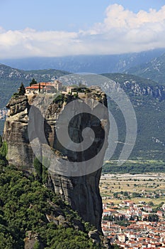 Monasteries on the rocks in Meteora
