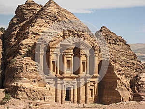 The monastery or Ad Deir at Petra. Jordan