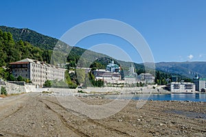 Monastery of Agios Panteleimonos on Athos.