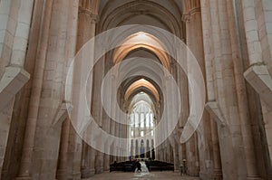 Monastery of AlcobaÃÂ§a, in Portugal, classified as a patrimony of humanity by Unesco