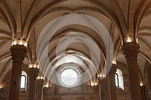 Monastery of AlcobaÃ§a, in Portugal, classified as a patrimony of humanity by Unesco