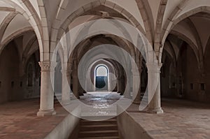 Monastery of AlcobaÃ§a, in Portugal, classified as a patrimony of humanity by Unesco