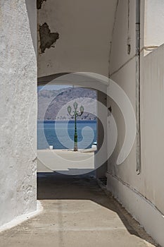 Monastery of Archangel Michael Panormitis on picturesque island of Symi, Dodecanese, Greece