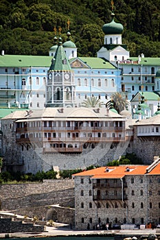 Monastery on athos mountain