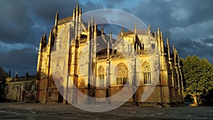 Monastery of Batalha, monument of Gothic style, Portugal