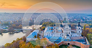 The monastery in Berdichev from a height