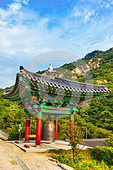 Monastery buddhist monk bell in Korea