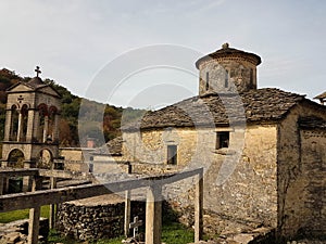 Monastery called moni dihouniou orthodox  in village radovizi , ioannina perfecture , in