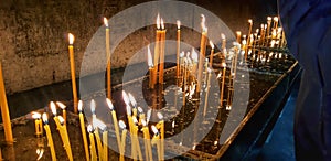 Monastery candles pray love