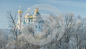 Monastery, cathedral, dome, Orthodoxy, cross, icons, shrines