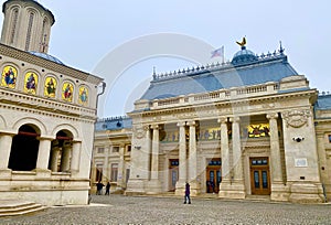 The monastery church in the city of Bucharest in Romania