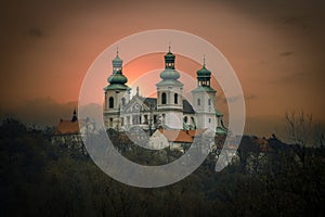 Monastery in the city of Krakow, Poland.