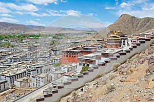 Monastery complex in Tibet