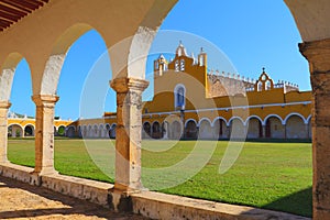 Convent of Izamal located east from the city of Merida at the Yucatan Peninsula, Mexico X