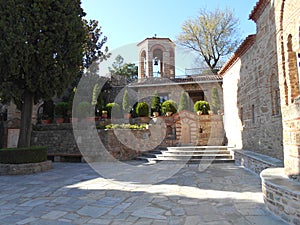 Monastery Courtyard, Meteora, Greece
