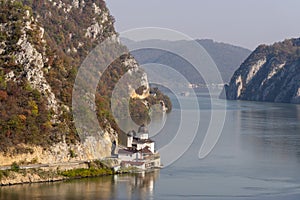 Monastery in the defile of the danube delta,romania