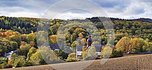 Monastery Ebersbach in autumn