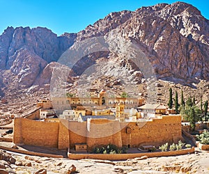 The monastery-fortress of St Catherine, Sinai, Egypt