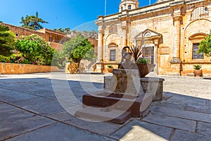 Monastery (friary) in Messara Valley at Crete, Greece.