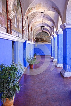 Monastery hallway passage
