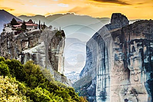 Monastery of the Holy Trinity i in Meteora, Greece