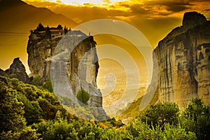 Monastery of the Holy Trinity i in Meteora, Greece