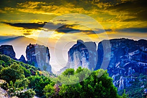 Monastery of the Holy Trinity i in Meteora, Greece