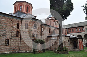 The Monastery of Iviron is a monastery built on Mount Athos